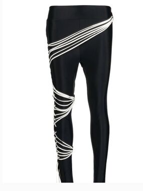 Monse x Equinox black leggings with white lacing